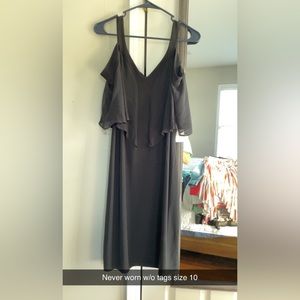 MSK black sexy sleeveless v neck dress women’s size 10 NWT